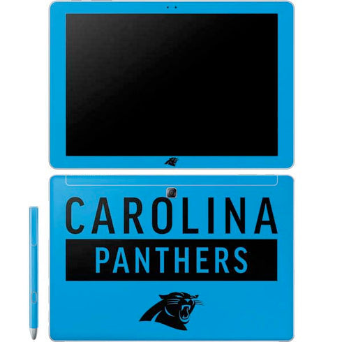 NFL Carolina Panthers Blue Performance Series Galaxy Book 12in Skin